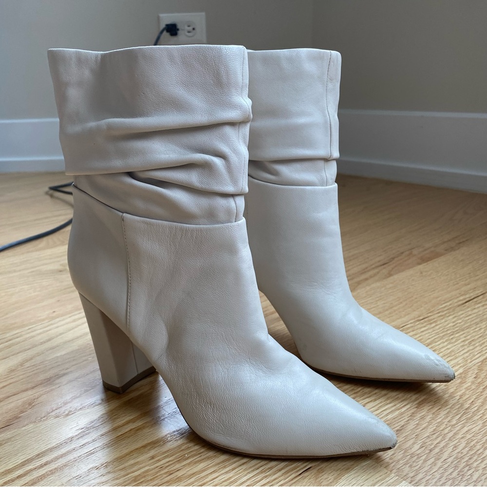 Marc Fisher faux leather pointed toe ankle boots